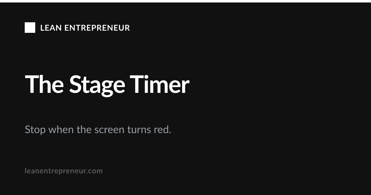 Free Stage Timer | Fullscreen Presentation Countdown for Conferences ...